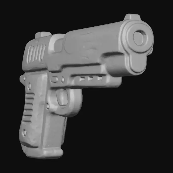 3D model for Pistol Illustration