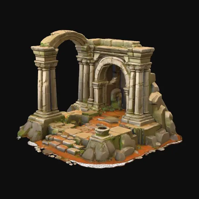 3D model for Desert Ruins