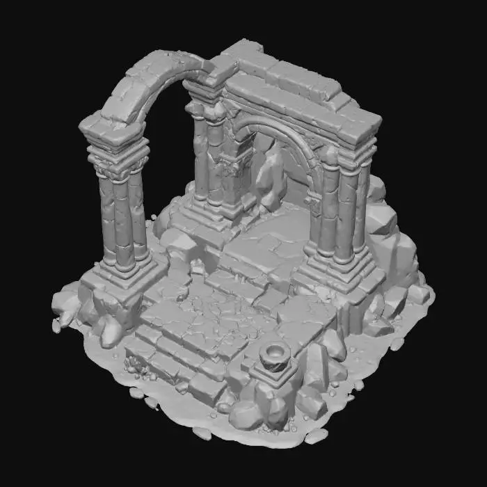 3D model for Desert Ruins