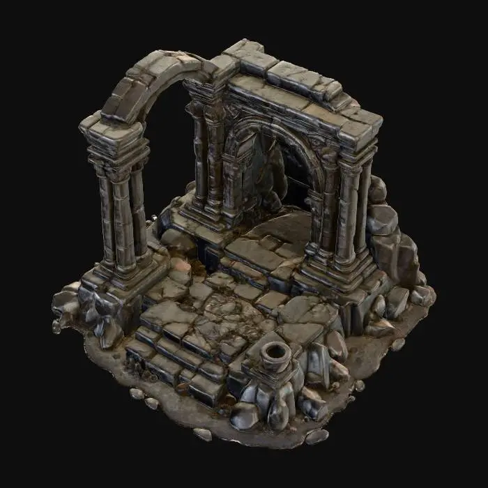 3D model for Desert Ruins
