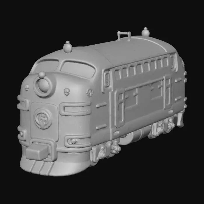 3D model for Green X-Engine Train