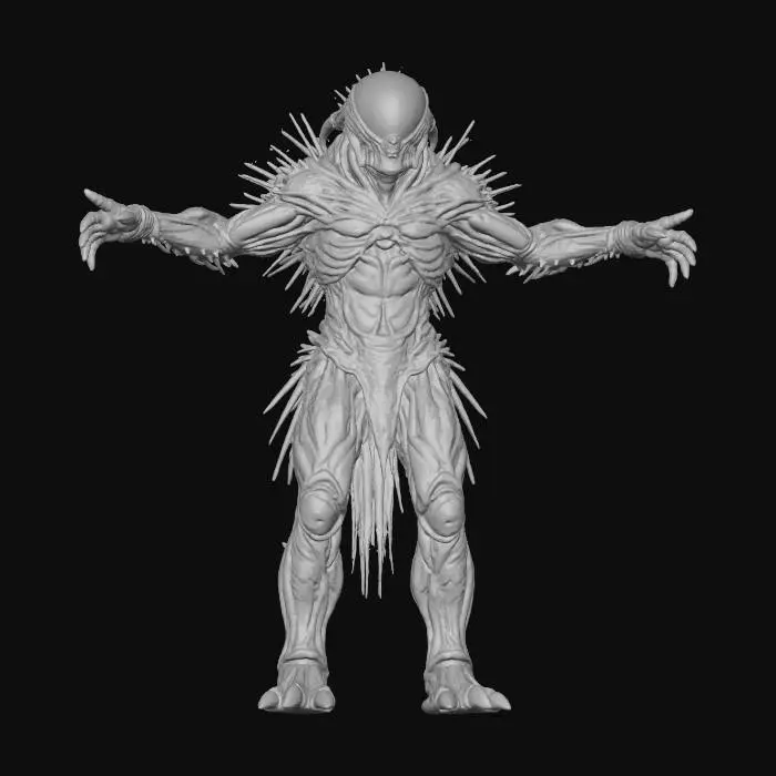 3D model for Spiked D3m0nic Warrior, #Halloween2025#