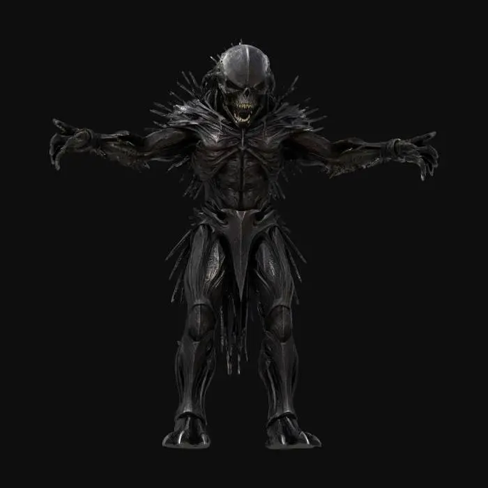 3D model for Spiked D3m0nic Warrior, #Halloween2025#