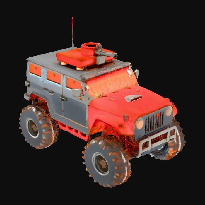 3D model for Armored Off-Roader