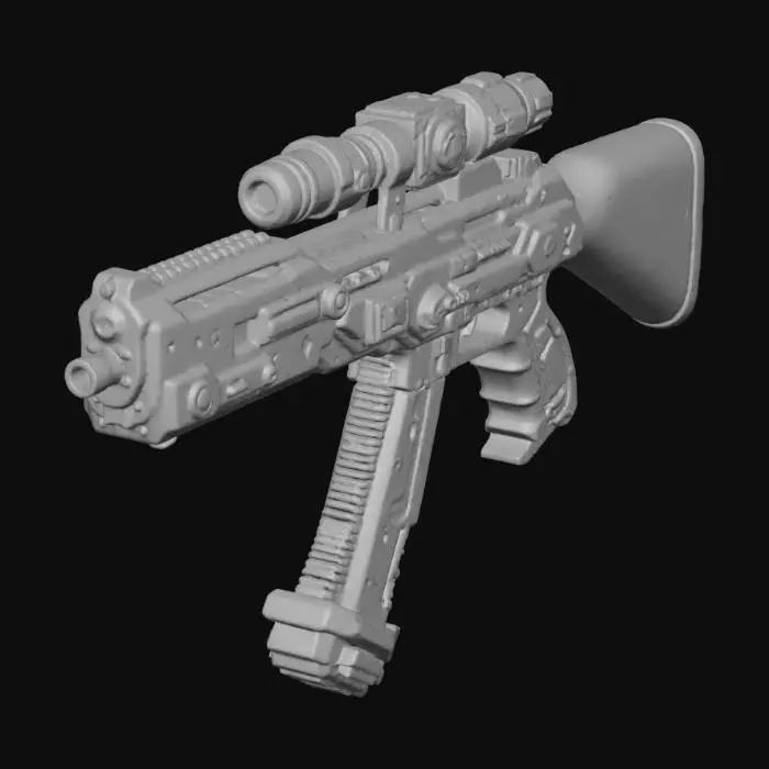3D model for Cyber Rifle -X-