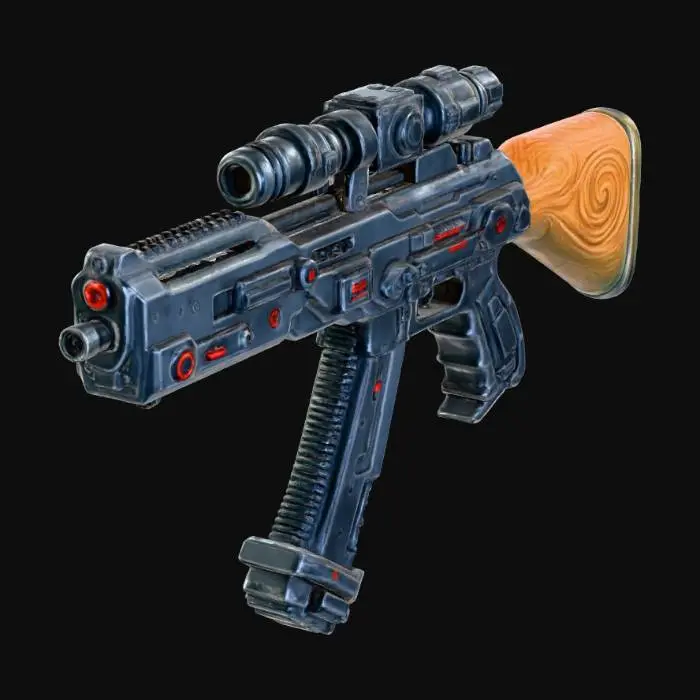 3D model for Cyber Rifle -X-