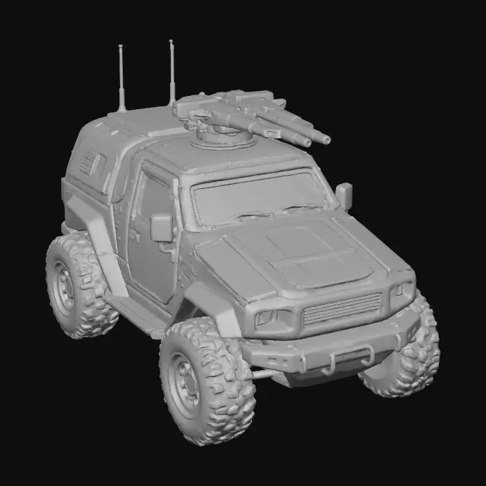 3D model for Futuristic Armed Vehicle -X_X-