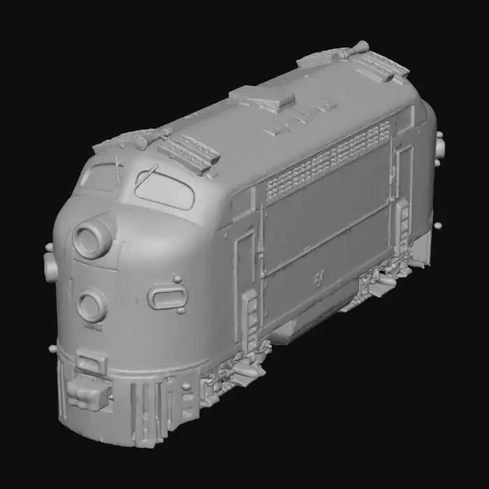 3D model for Green Locomotive
