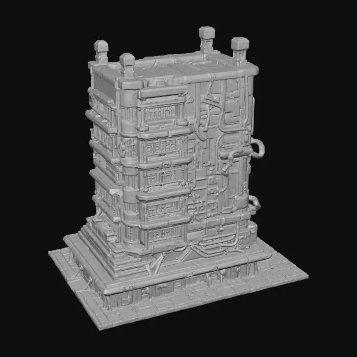 3D model for Cyber Fortress Tower