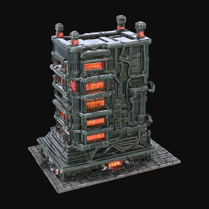 3D model for Cyber Fortress Tower