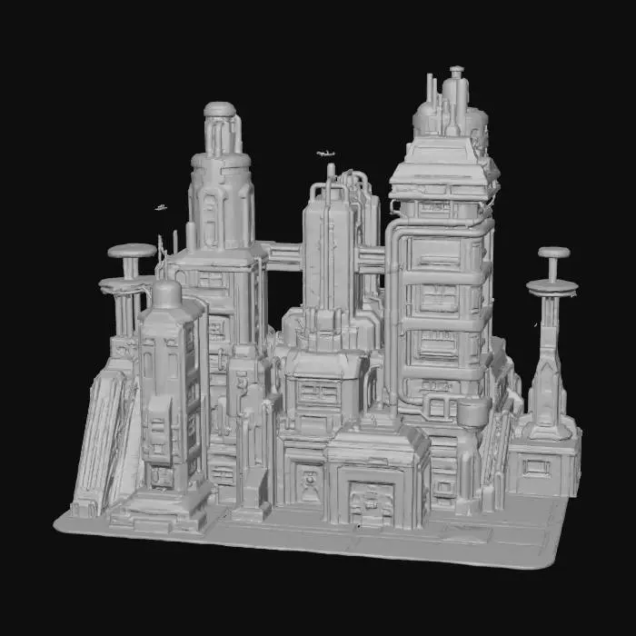 3D model for Futuristic Cityscape
