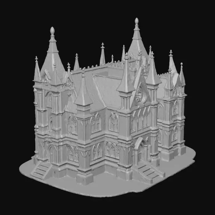 3D model for Enchanted Gothic Manor, #Thanksgiving#