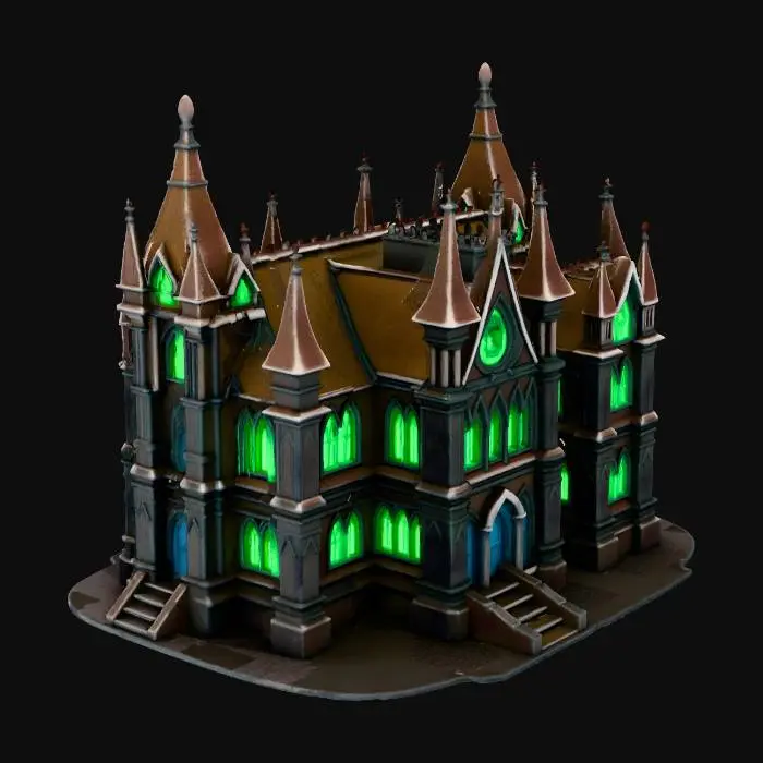 3D model for Enchanted Gothic Manor, #Thanksgiving#