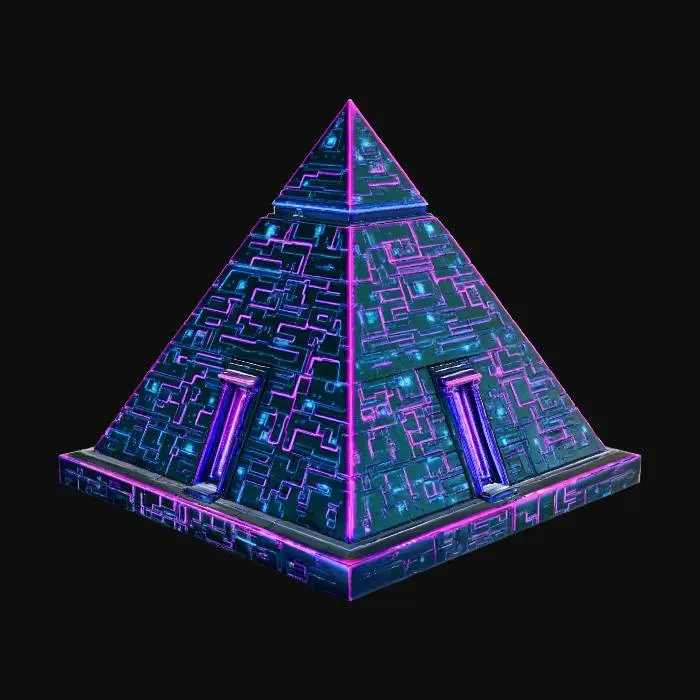 3D model for Neon Nexus Pyramid, #Thanksgiving#
