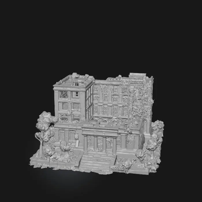 3D model for Overgrown Ruins, #Thanksgiving#