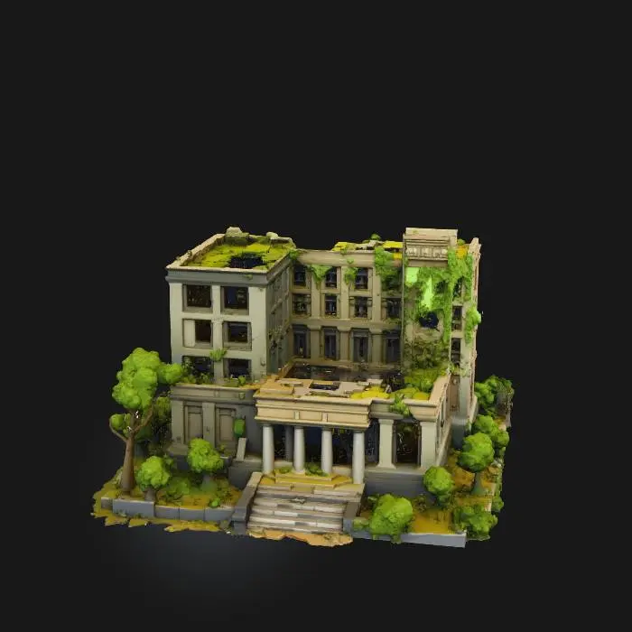 3D model for Overgrown Ruins, #Thanksgiving#