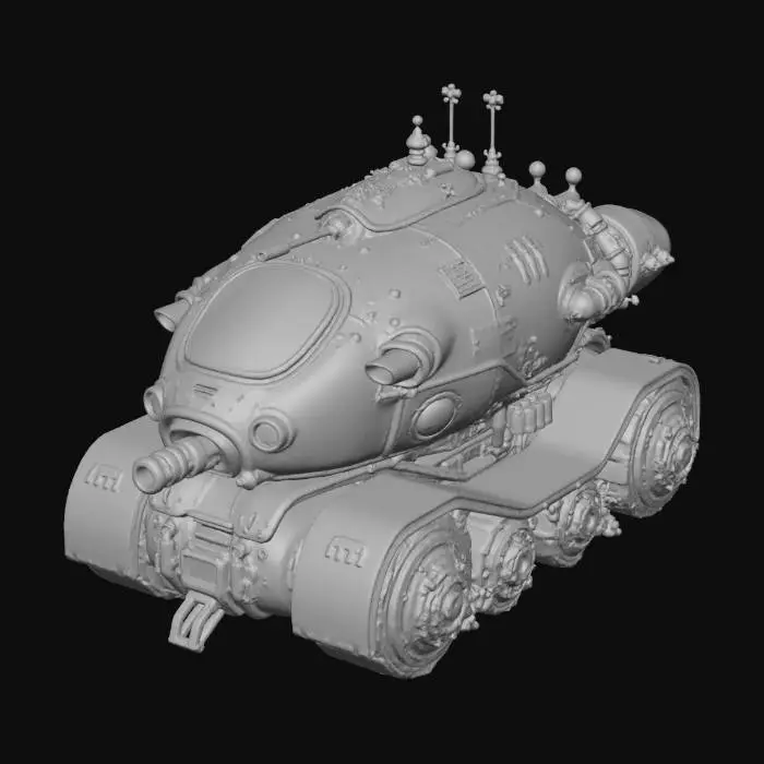 3D model for Retro Futuristic Rover, #Christmas2025#