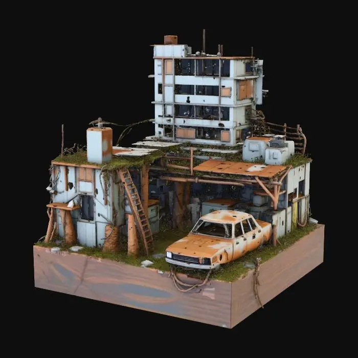 3D model for Urban Decay Diorama