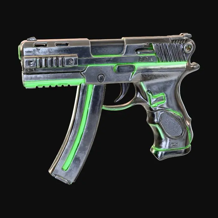 3D model for Neon Sidearm X_KILL