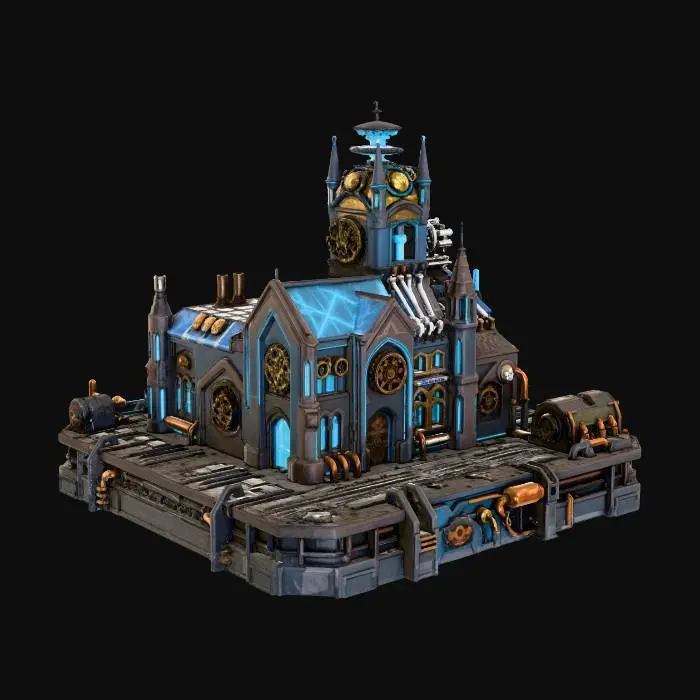 3D model for Steampunk Clocktower