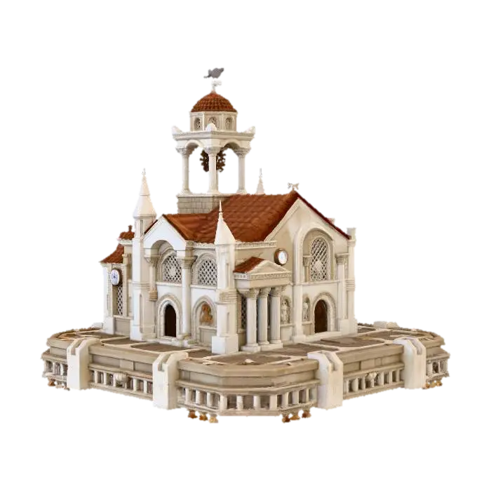Timeless Sanctuary, #Christmas2025# 3D model, vytvořený pomocí AI