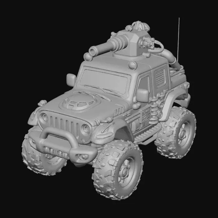 3D model for Neon Battle Jeep X