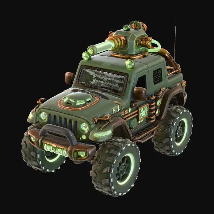 3D model for Neon Battle Jeep X