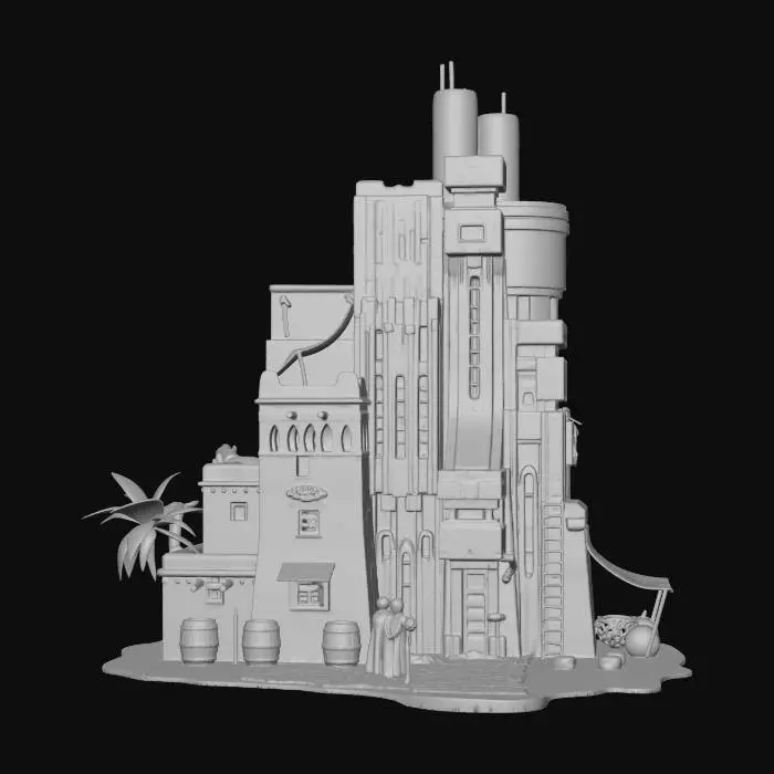 3D model for Cyber Oasis Tower X