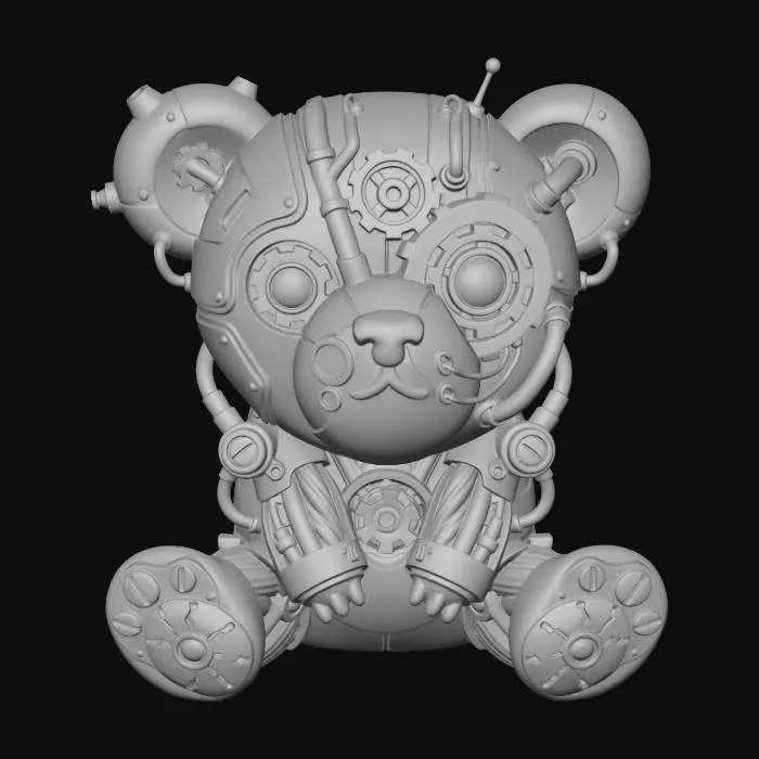3D model for Steampunk Teddy Bear X