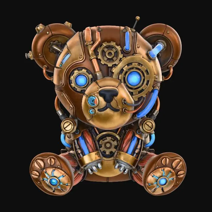 3D model for Steampunk Teddy Bear X