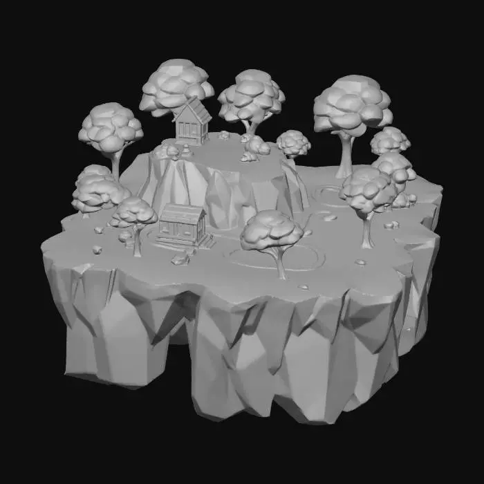3D model for Floating Paradise