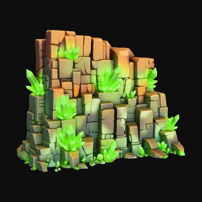 3D model for Emerald Gleam Wall