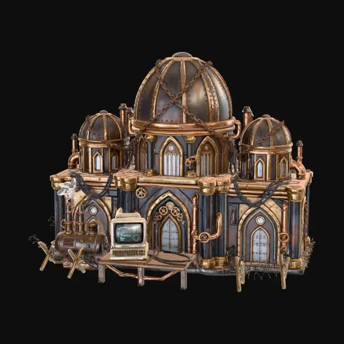3D model for Steampunk Citadel X