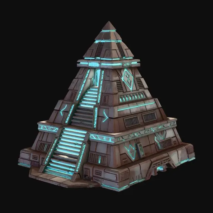 3D model for Neon Ascension Pyramid X