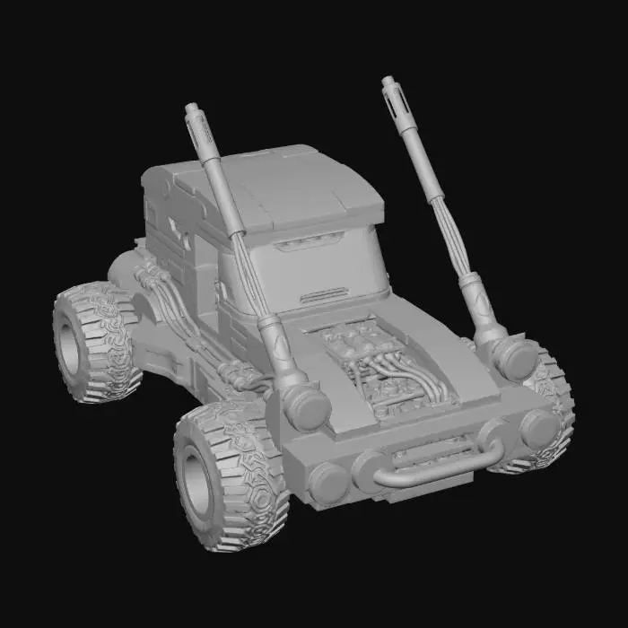 3D model for Hex Camo Battle Rover X