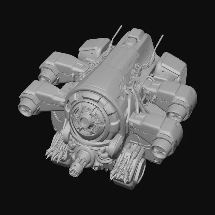 3D model for Scifi-Submarine-X