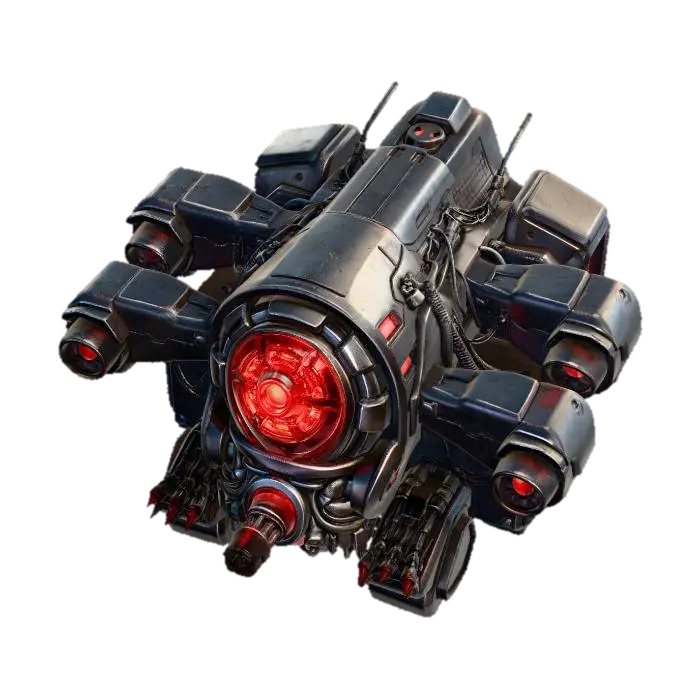 Scifi-Submarine-X 3D model, vytvořený pomocí AI