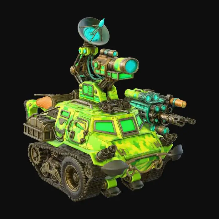 3D model for Neon Siege Tank X