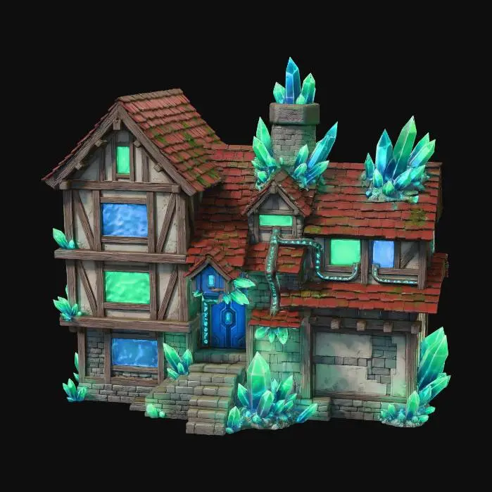 3D model for Crystalhaven Cottage X