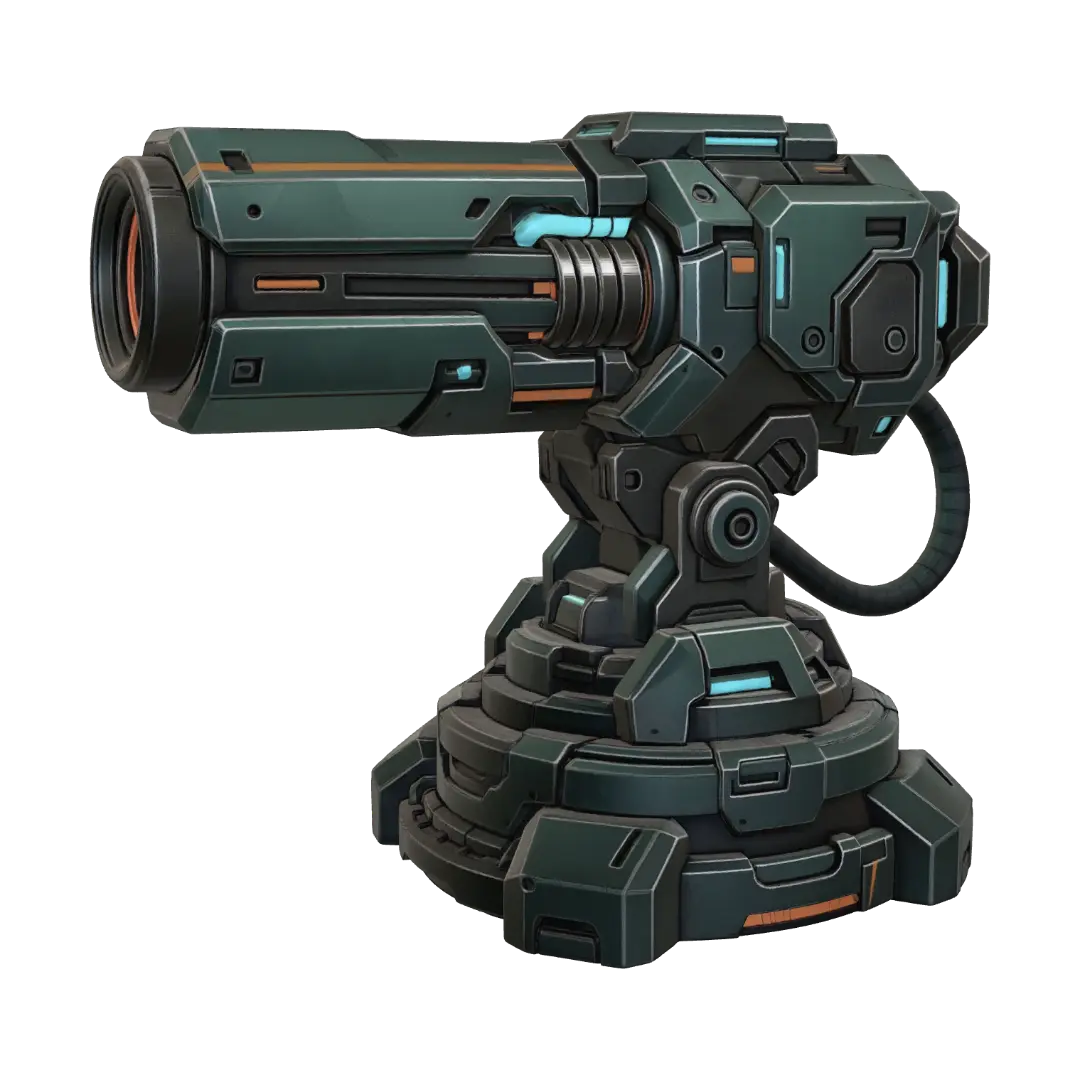 3D-модель Nebula Arc Cannon - 3dmodel, сгенерированная ИИ