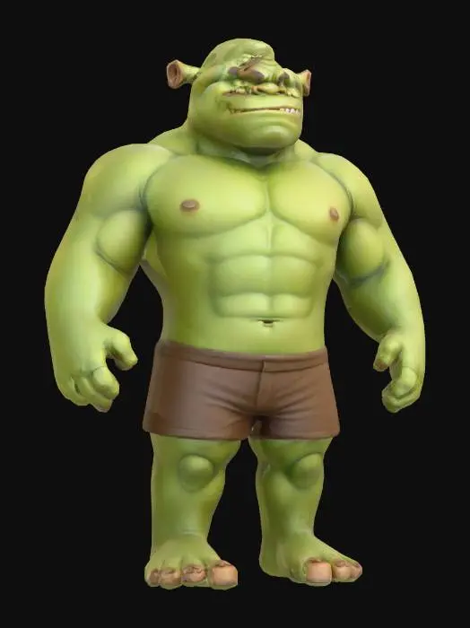 3D model for Ogre in Shorts