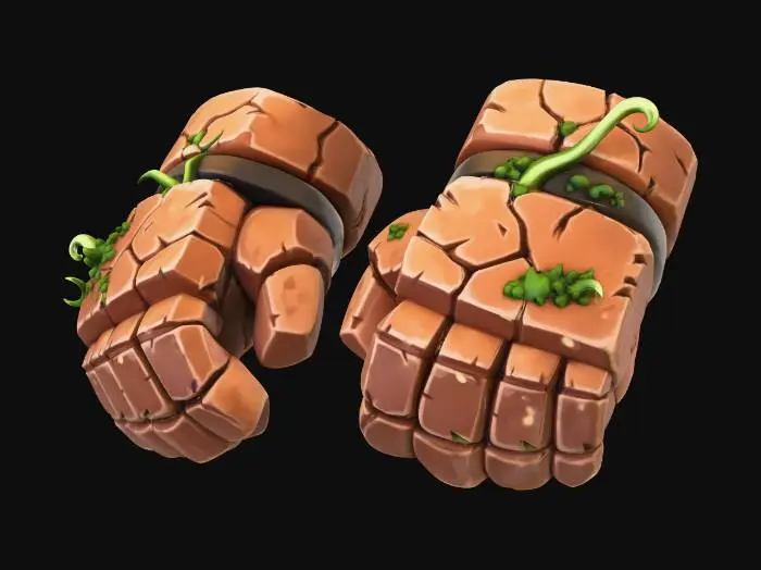 3D model for Stone Gauntlets