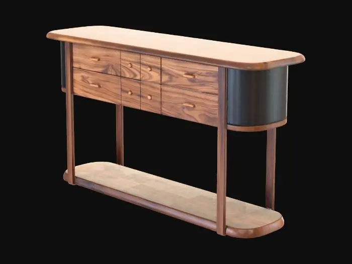 3D model for Walnut Elegance Sideboard