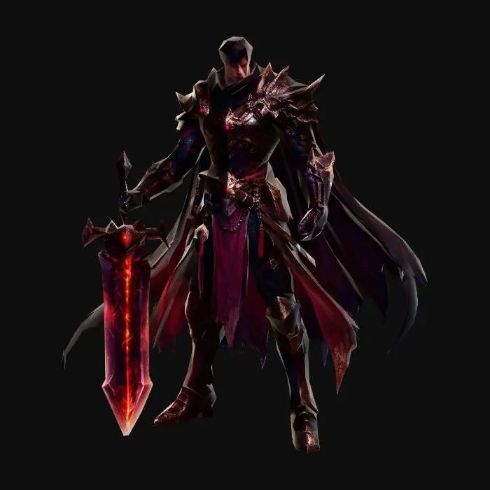 3D model for Crimson Doomblade Male