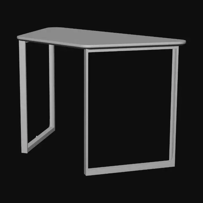 3D model for Triangular U-Frame Desk