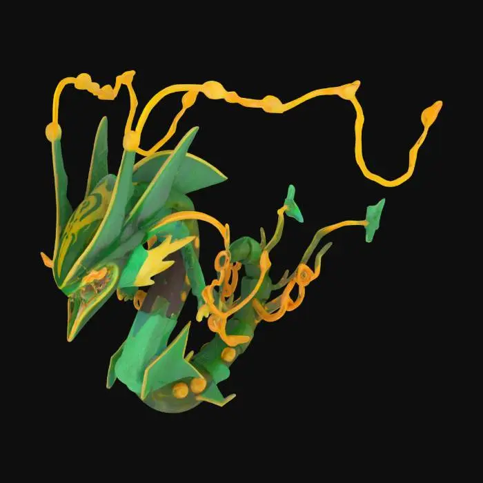3D model for Rayquaza