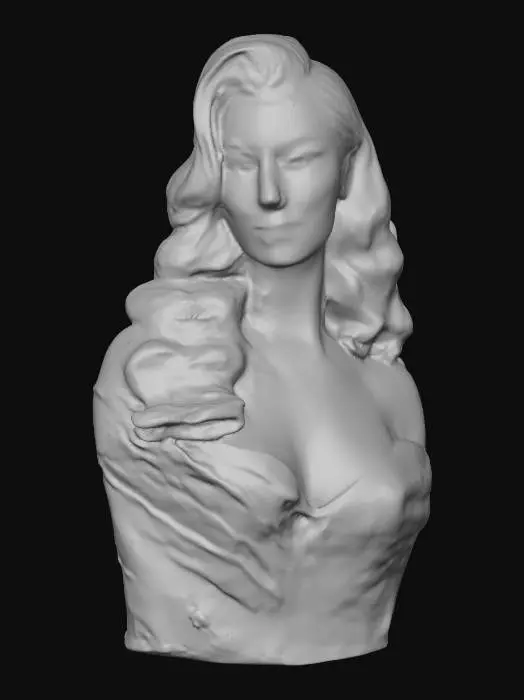 3D model for Glamorous Hair Waves