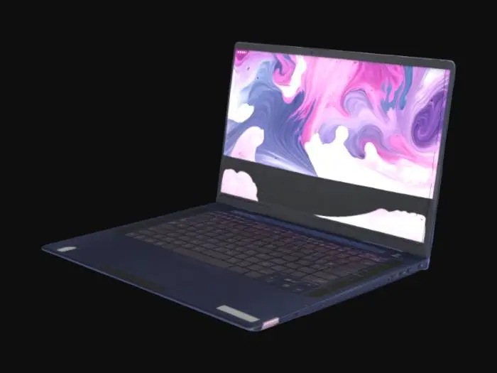 3D model for Laptop with Scenic Screen