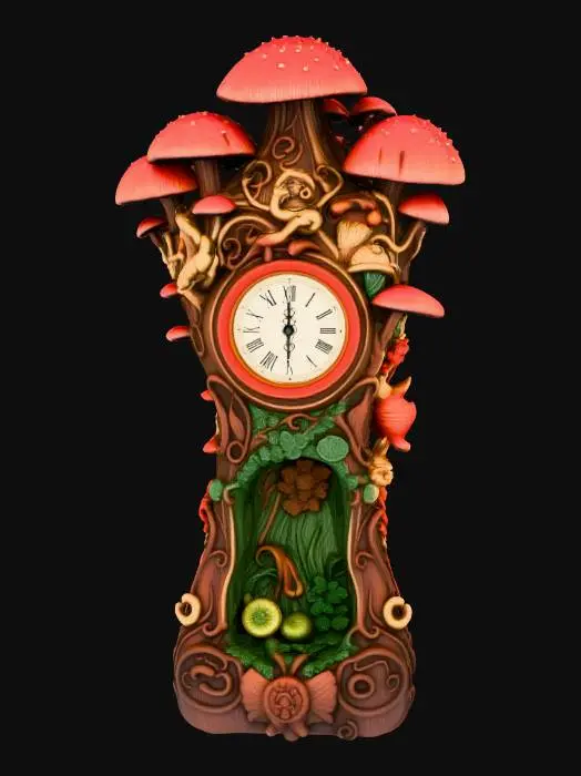 3D model for Enchanted Mushroom Clock