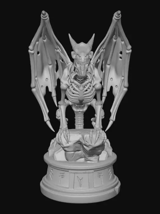 3D model for Ethereal Bone Dragon